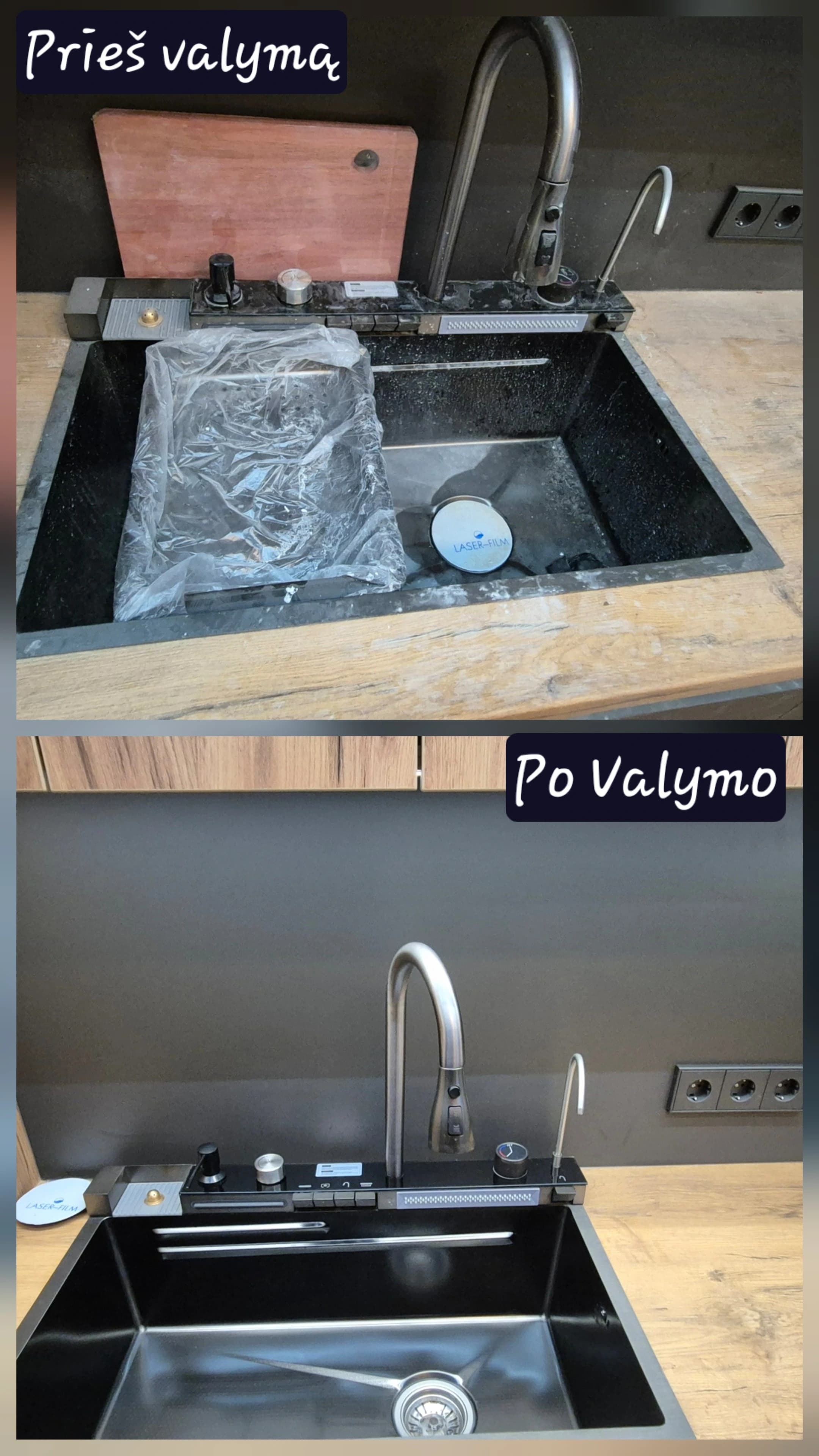 Buto valymas – prieš ir po